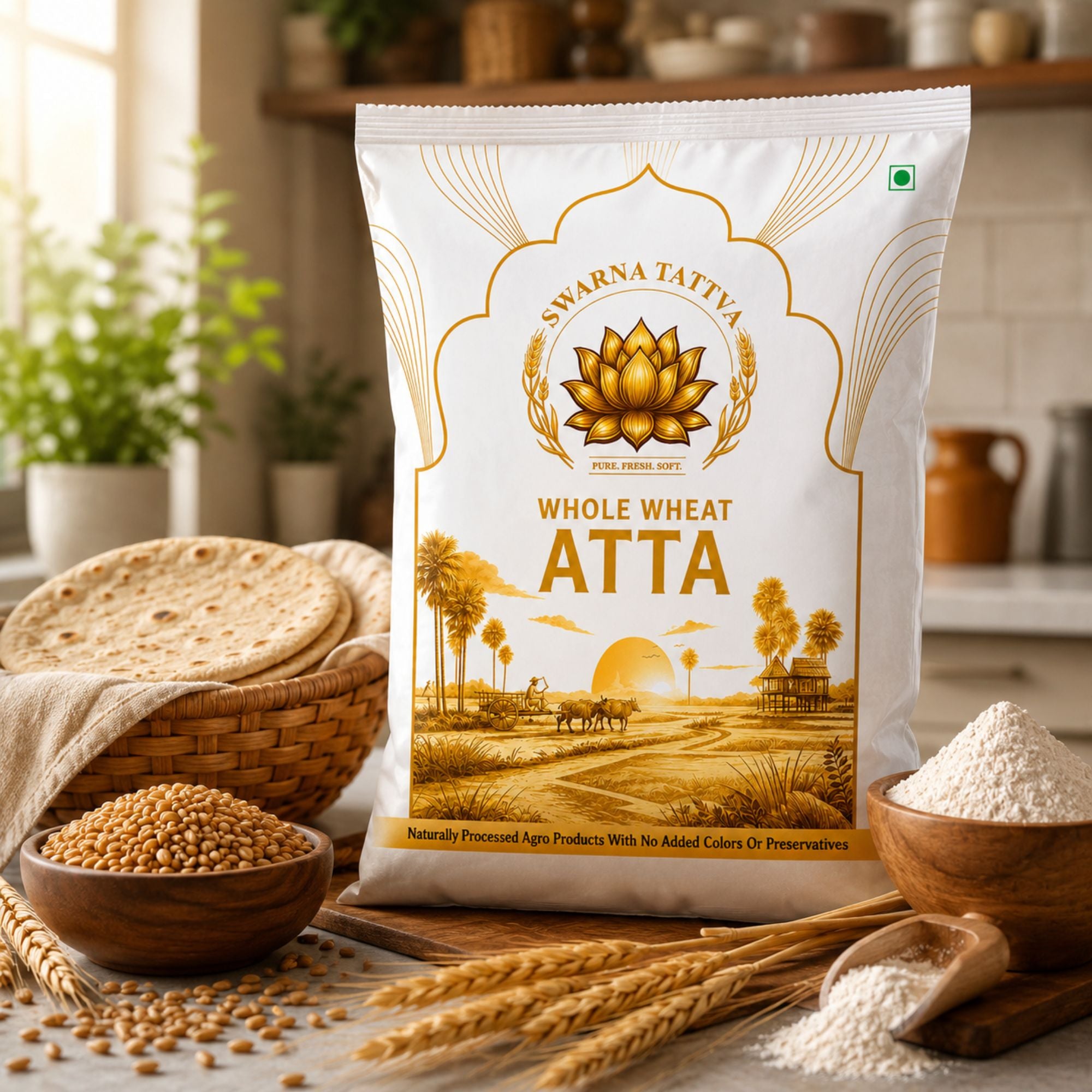 Swarnatattva Whole Wheat Atta - 500g