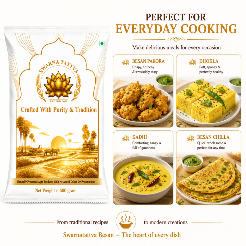 Swarnatattva Premium Besan (Gram Flour) – 500g